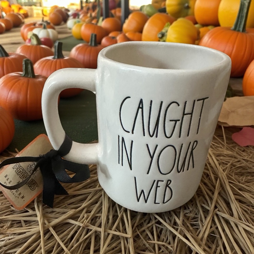 SOLD PEANUTS Snoopy and RAE DUNN‎ FALL PUMPKIN & Halloween Mug NEW - Picture 4 of 8
